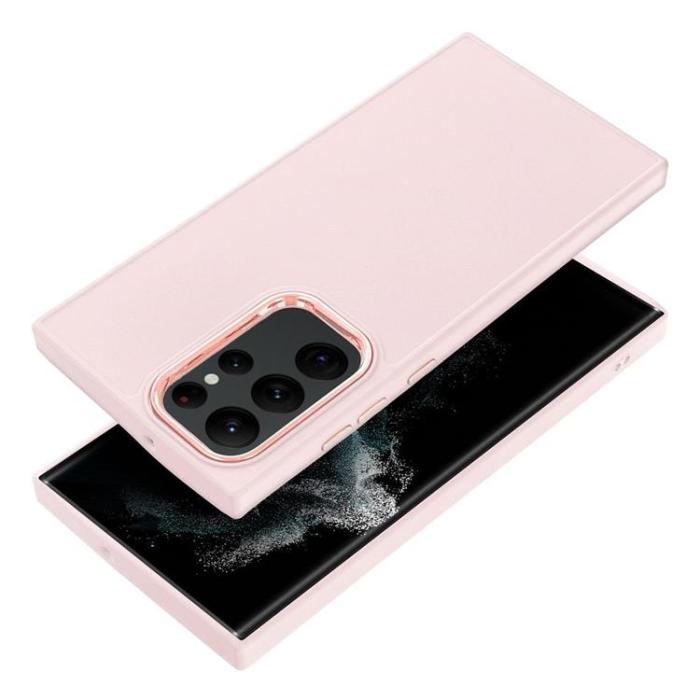 OEM - Galaxy S22 Ultra Mobilskal Frame - Powder Rosa