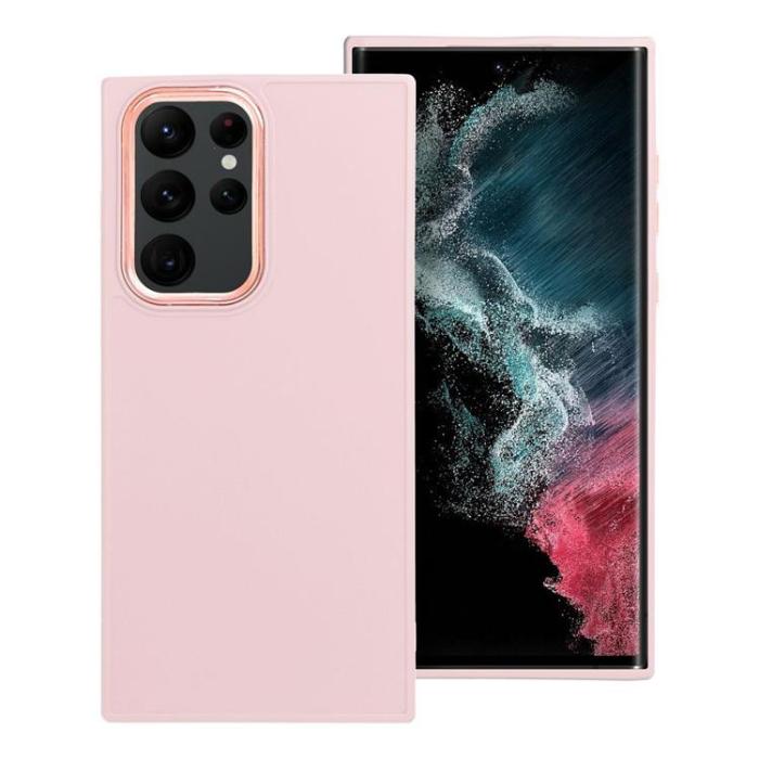 OEM - Galaxy S22 Ultra Mobilskal Frame - Powder Rosa
