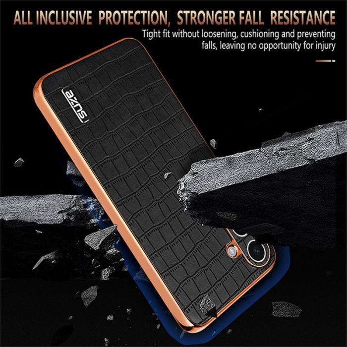 AZNS - AZNS Mobilskal för Samsung Galaxy S26 Plus PU + TPU Krokodiltextur - Brun
