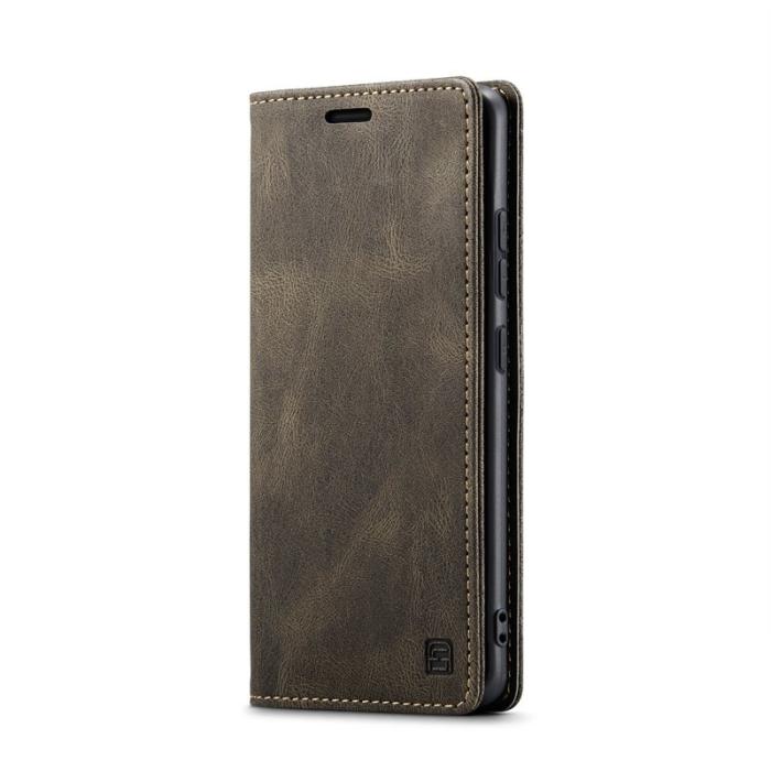 AUTSPACE - AUTSPACE Wallet Fodral för Samsung Galaxy A56 5G - KonstLäder - Kaffe