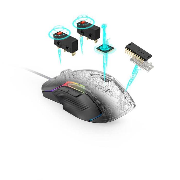Urage - URAGE Mus Gaming Reaper 600 Optisk 32000dpi - Svart