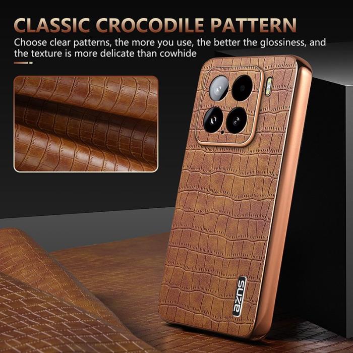 AZNS - AZNS Xiaomi 15 Fodral Electroplating KonstLäder - Grön