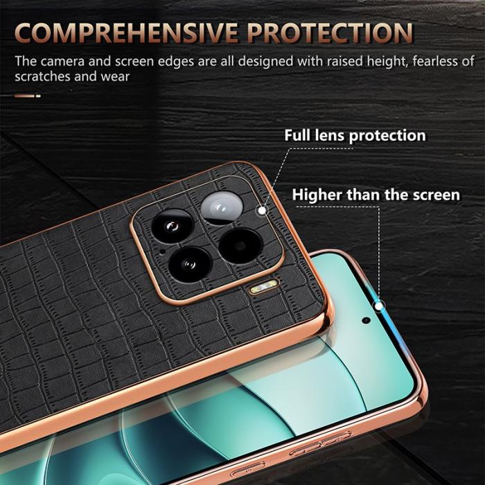 AZNS - AZNS Xiaomi 15 Fodral Electroplating KonstLäder - Grön