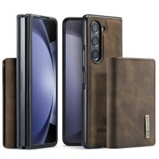 DG.MING - DG.MING Magnetiskt Avtagbart Pl&aring;nboksfodral Samsung Galaxy Z Fold5 Brun
