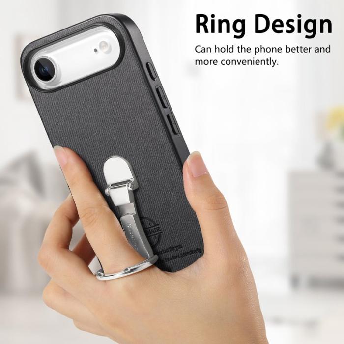 CASENEO - D.G Ming iPhone Air Fodral KonstLäder - Svart
