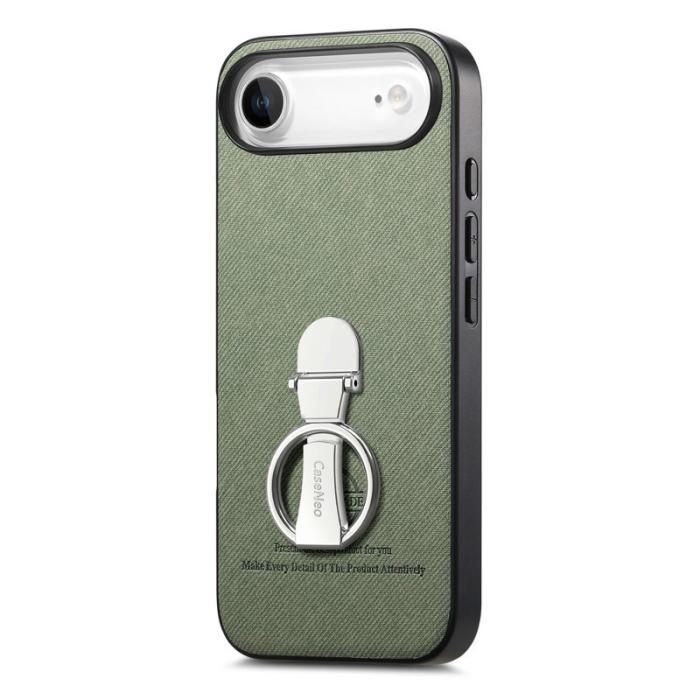 CASENEO - D.G Ming iPhone Air Fodral Fällbart Kickstand KonstLäder - Grön