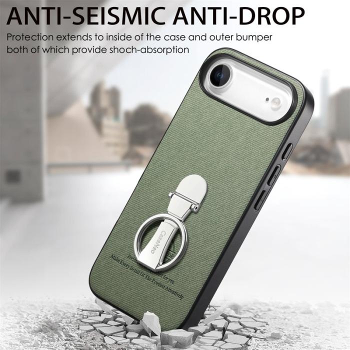 CASENEO - D.G Ming iPhone Air Fodral Fällbart Kickstand KonstLäder - Grön