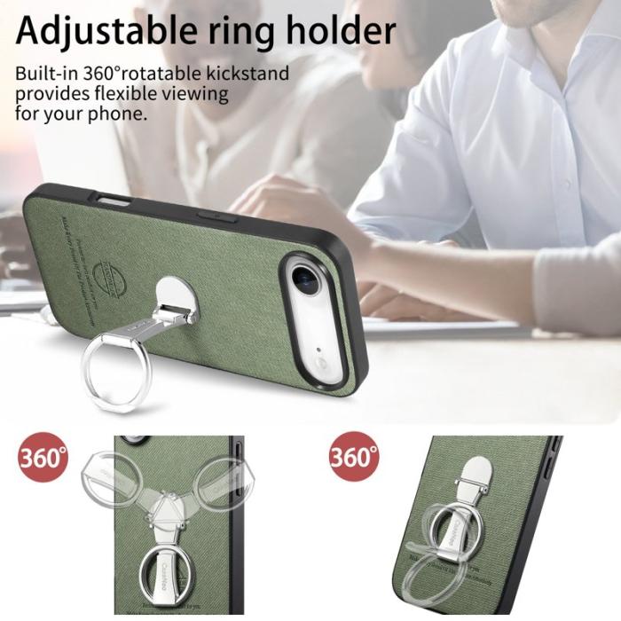CASENEO - D.G Ming iPhone Air Fodral Fällbart Kickstand KonstLäder - Grön