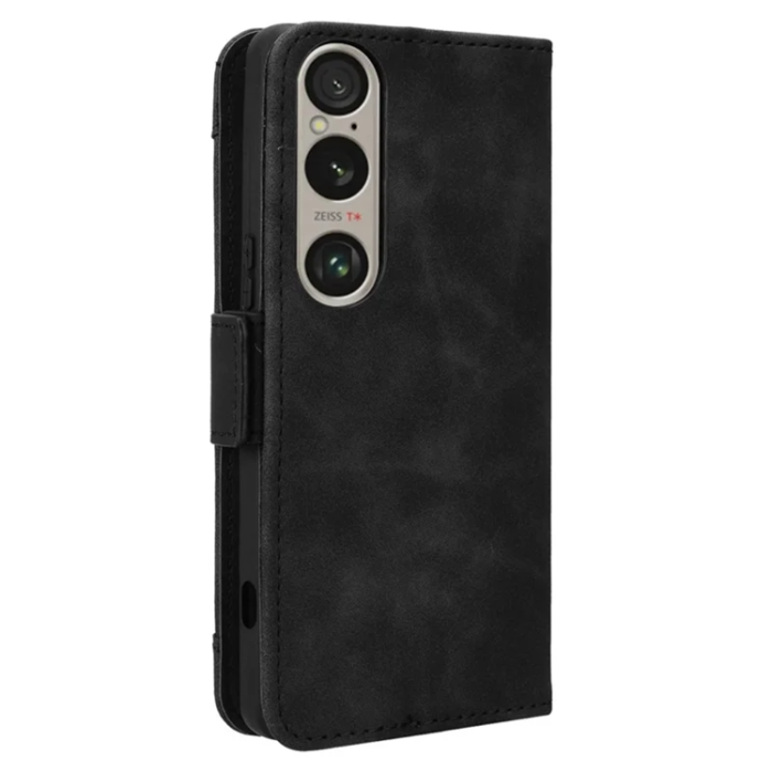 A-One Brand - Sony Xperia 1 VI Plånboksfodral Läder - Svart
