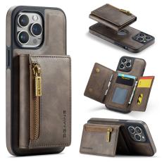 DG.MING - DG.MING M5 Series Mobilskal till iPhone 16 Pro Magnetiskt Konstl&auml;der Brun