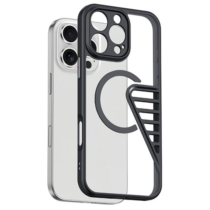 XUNDD - XUNDD XDD-0007 Mobilskal till iPhone 16 Pro MagSafe TPU+PC Svart