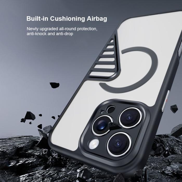 XUNDD - XUNDD XDD-0007 Mobilskal till iPhone 16 Pro MagSafe TPU+PC Svart