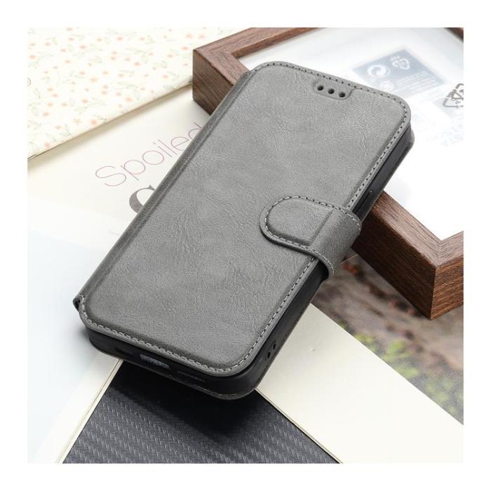 Boom of Sweden - BOOM iPhone 11 Plånboksfodral Calfskin - Grå