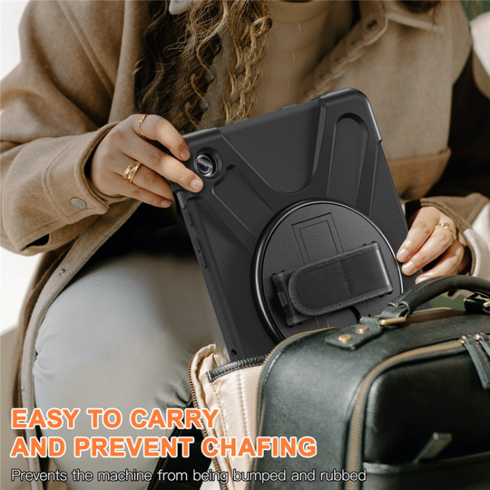 A-One Brand - Galaxy Tab A9 Plus Skal Silikon Rotary Kickstand