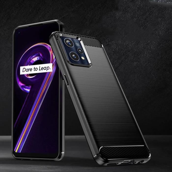 UTGATT1 - Carbon TPU Skal Realme 9 Pro / OnePlus Nord CE 2 Lite - Svart
