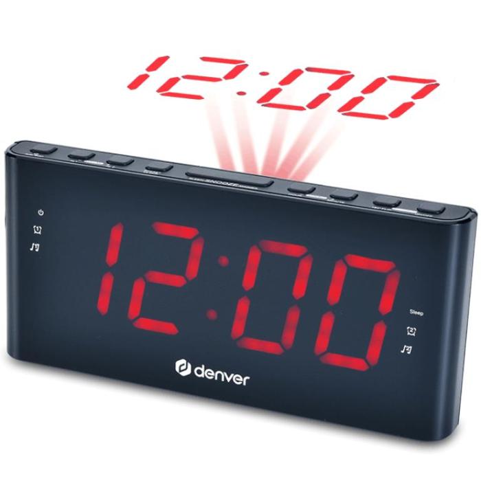 Denver - DENVER Klockradio med projektion och två alarm