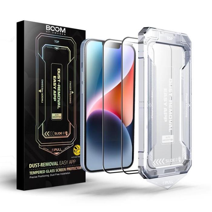 Boom of Sweden - LIVSTIDSGARANTI - BOOM iPhone 13 Pro Härdat Glas Skärmskydd - 2 Pack