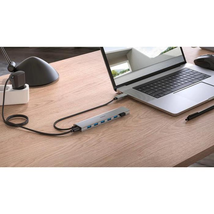 Ugreen - Hama USB HUB 7-Port - Grå