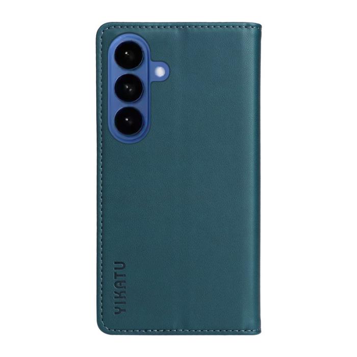 YIKATU - YIKATU Samsung Galaxy S26 Plus Skal Konstläder Magnetisk Stängning - Grön