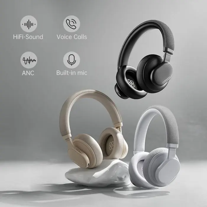 Forcell - Forcell Hörlurar Over-ear Trådlösa ANC Touch Beat F Audio - Svart