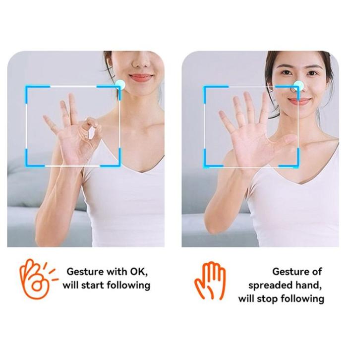 Yesido - YESIDO Gimbal med Ansiktsspårning och Mobilklämma SF15