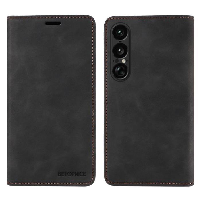 BETOPNICE - BETOPNICE Sony Xperia 1 VII Plånboksfodral RFID - Svart