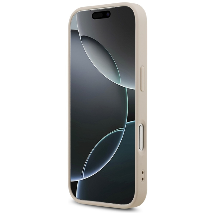 Guess - Guess Mobilskal För iPhone 18 Pro/17 Pro Magsafe Läder 4G Triangel Strass