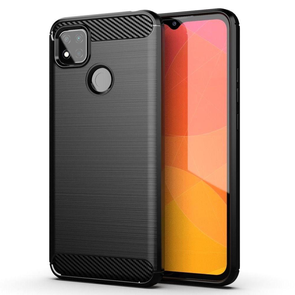 Xiaomi Redmi 9C/9C NFC Skal Forcell Carbon - Svart | 2353 | AlltMobil