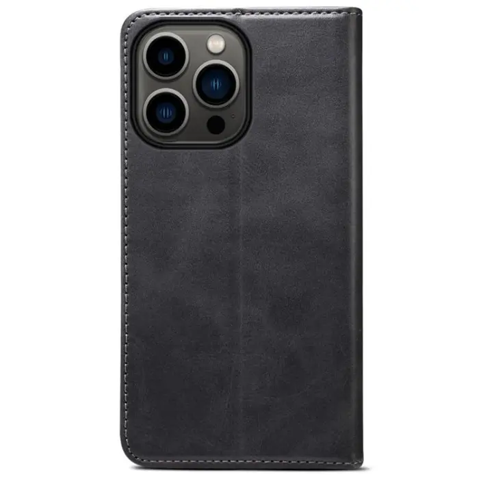 SUTENI - SUTENI iPhone 14 Pro Max Plånboksfodral Textured Surface - Svart