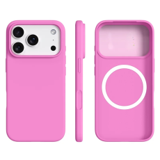 A-One Brand - iPhone 17 Pro Mobilskal MagSafe Ultra Thin Silicone - Rose Rosa