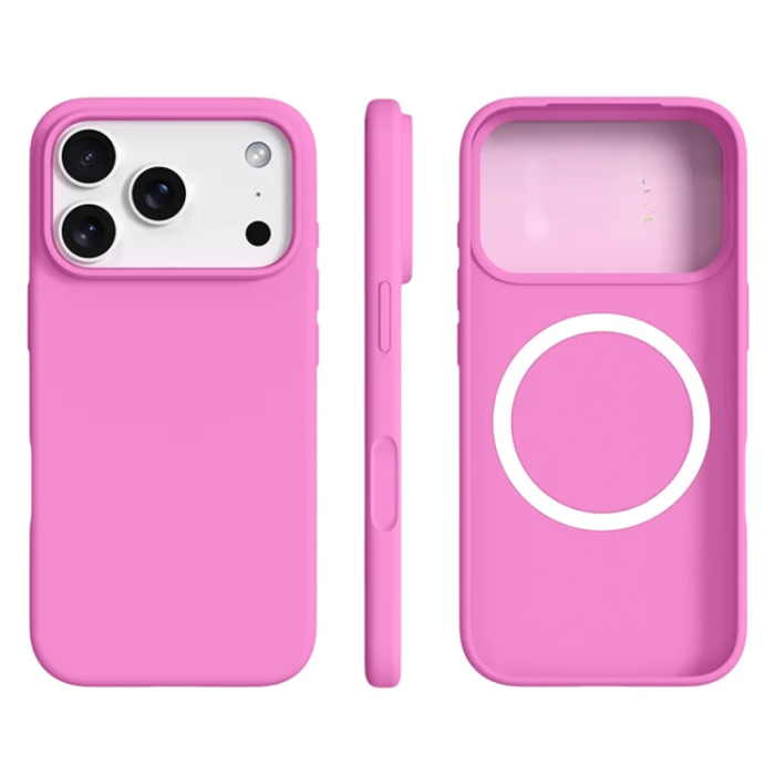 A-One Brand - iPhone 17 Pro Mobilskal MagSafe Ultra Thin Silicone - Rose Rosa