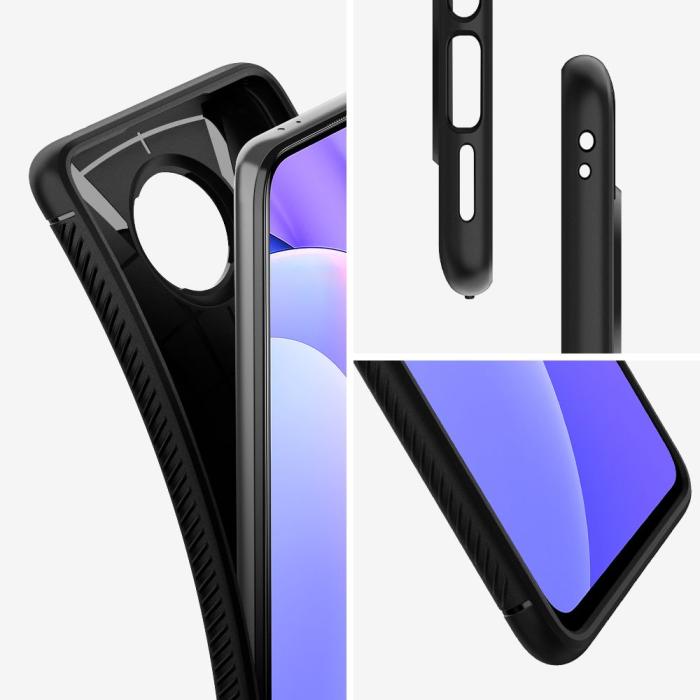 UTGATT5 - SPIGEN Rugged Armor mobilskal Xiaomi Mi 10T Lite Matte Svart