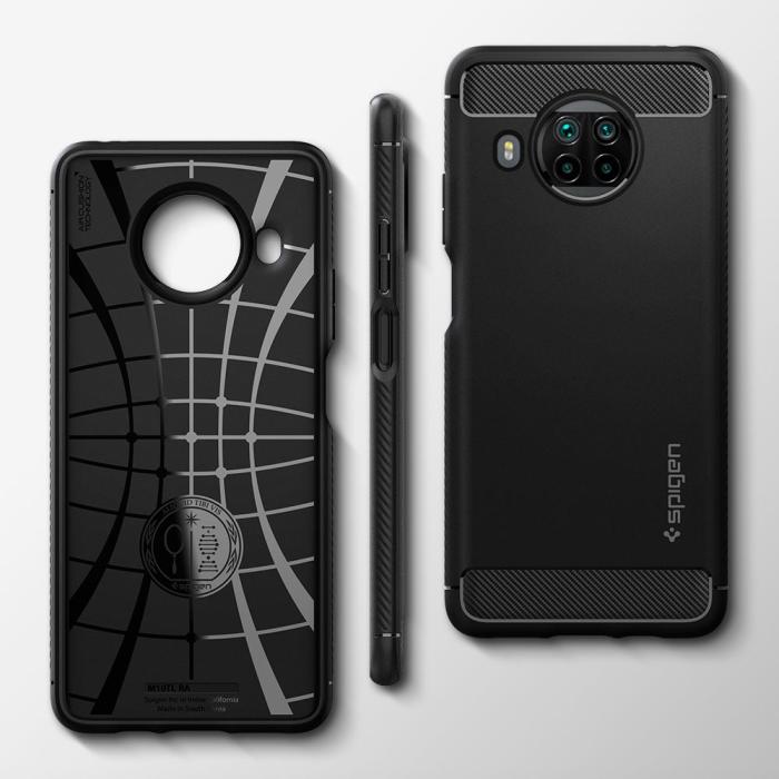 UTGATT5 - SPIGEN Rugged Armor mobilskal Xiaomi Mi 10T Lite Matte Svart