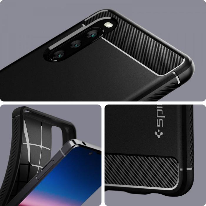 UTGATT - SPIGEN Rugged Armour Sony Xperia 10 III - Matt Svart