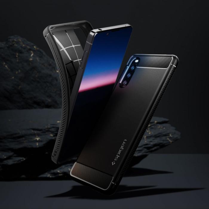 UTGATT - SPIGEN Rugged Armour Sony Xperia 10 III - Matt Svart