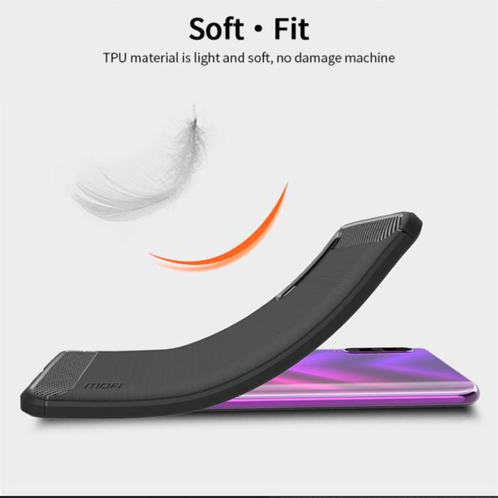 Mofi - MOFI Carbon Fiber Mobilskal Huawei P Smart Pro - Svart