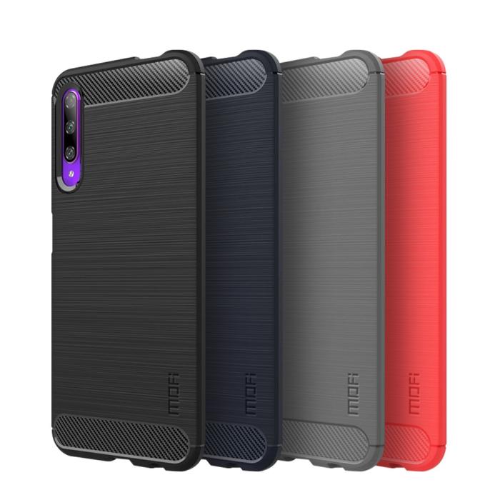 Mofi - MOFI Carbon Fiber Mobilskal Huawei P Smart Pro - Svart