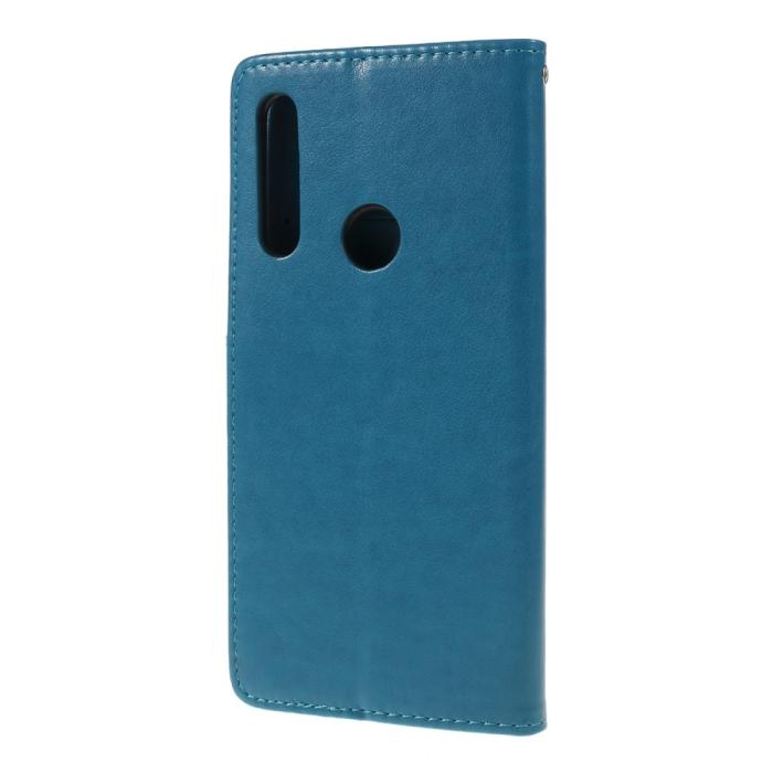 OEM - Imprint Butterfly Plånboksfodral Huawei P Smart Z - Blå