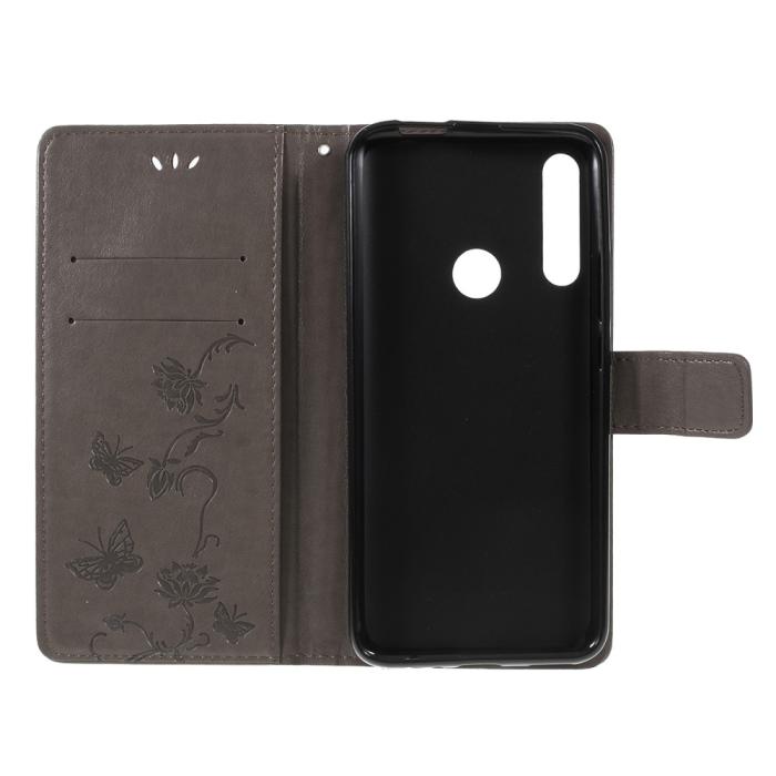 OEM - Imprint Butterfly Plånboksfodral Huawei P Smart Z - Grå