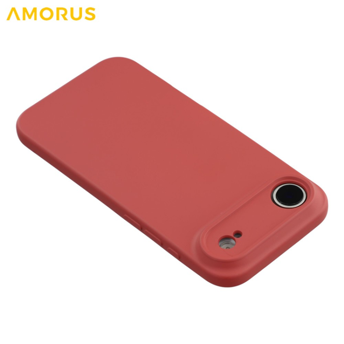 Amorus - AMORUS iPhone Air Mobilskal Precise Cutouts TPU Fiber - Röd