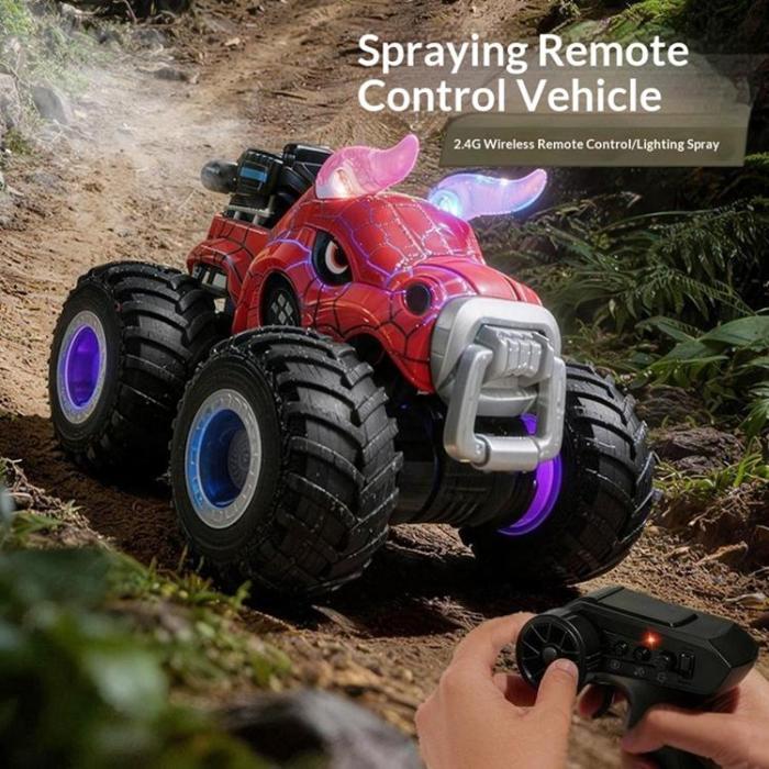 OEM - 2.4GHz Fjärrstyrd Bull Stuntbil Terrängfordon med Vattendimma YL-134 - Blå