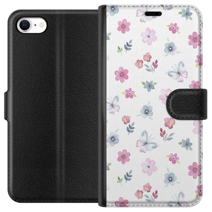 iSecrets - Plånboksfodral till Apple iPhone 6 med Blommor och fjärillar