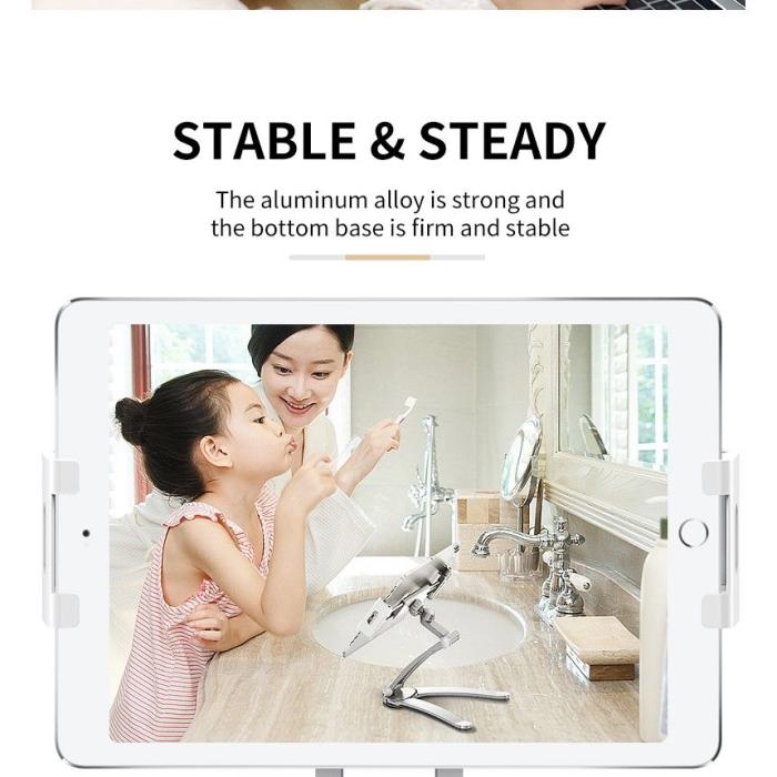UTGATT - ROCK Universal Stativhållaren Smartphone & Tablet Silver