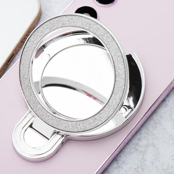 A-One Brand - Mobilställ CIRCLE MIRROR Stick-on - Silver
