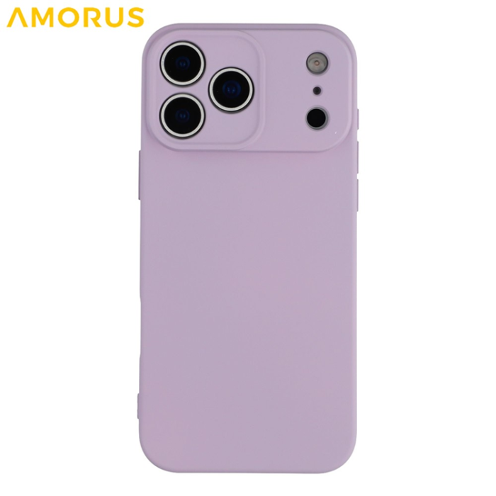 Amorus - AMORUS iPhone 17 Pro Max Mobilskal Precise Cutouts - Lila