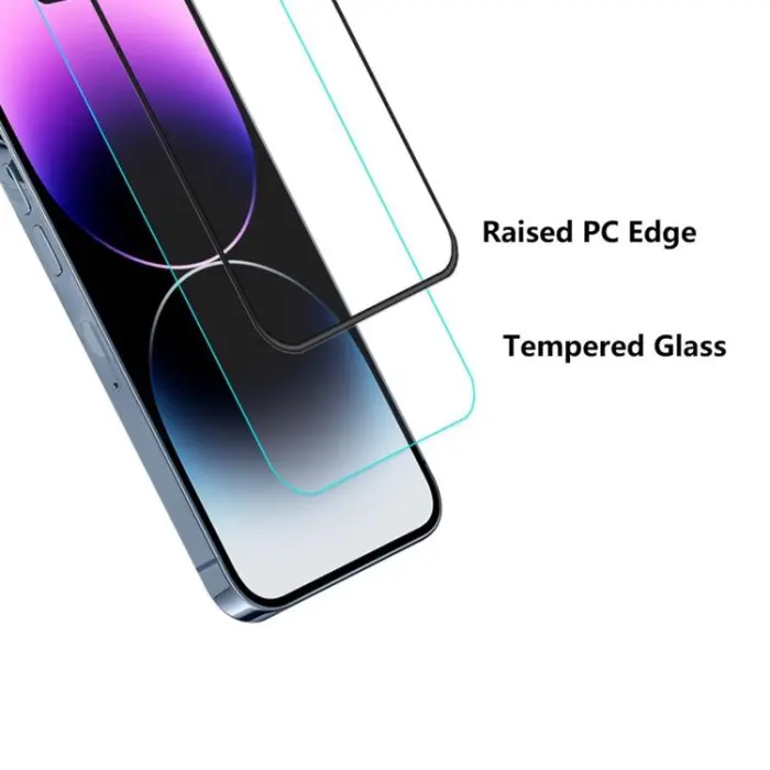 OEM - [2-PACK] iPhone 15 Pro Max Härdat Glas Skärmskydd - Svart