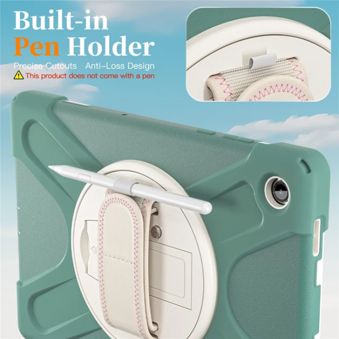 A-One Brand - Galaxy Tab A11 Plus Mobilskal Kickstand Silikon Axelrem