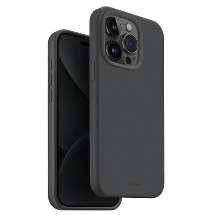 UNIQ - UNIQ iPhone 15 Pro Mobilskal Magsafe Lino Hue - Grå