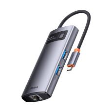 BASEUS - Baseus Hub 4in1 USB Type-C - Grå