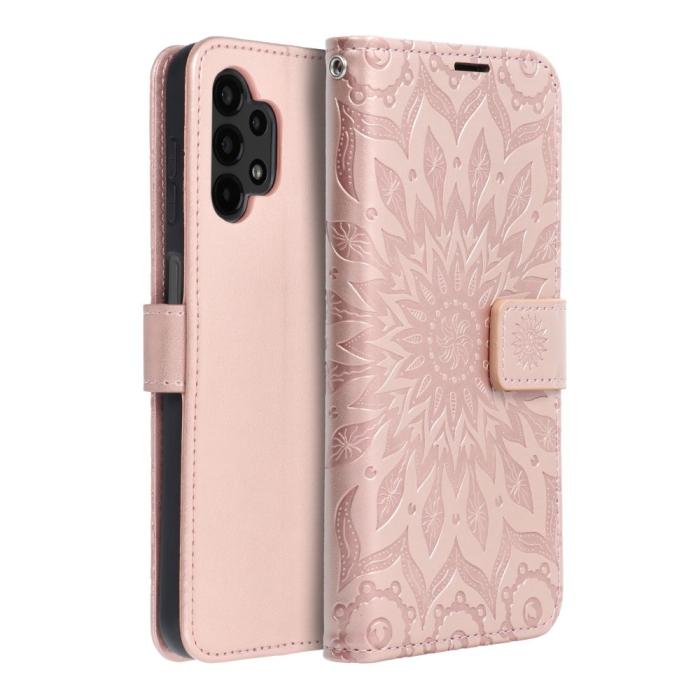 Forcell - Forcell Galaxy A13 4G Fodral Mezzo - Mandala Rosa guld
